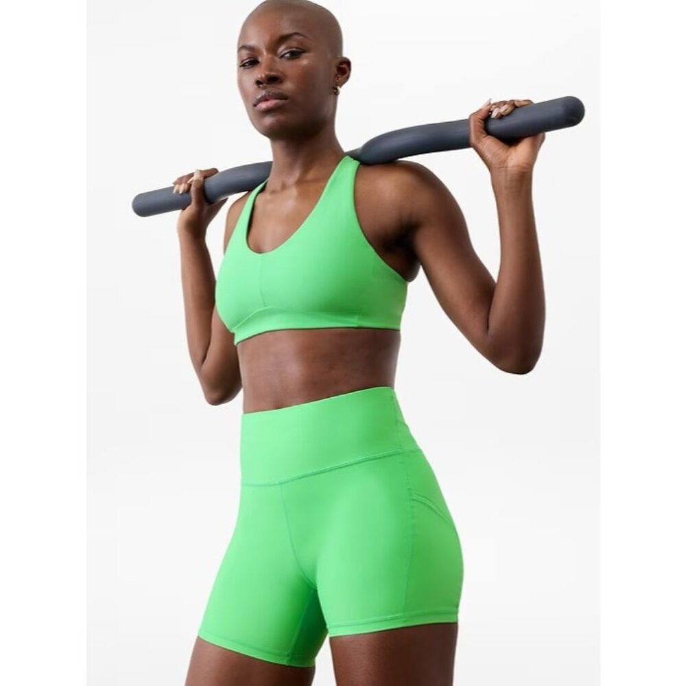 Athleta Neon Green Bike Shorts